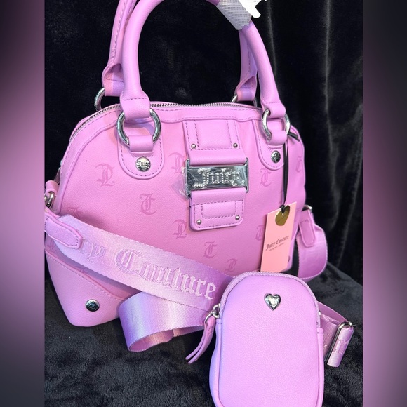 Juicy Couture Handbags - Juicy Couture💜 EXCLUSIVE💜 Violet Tulle Y2CUTE DOME SATCHEL (NWT)
